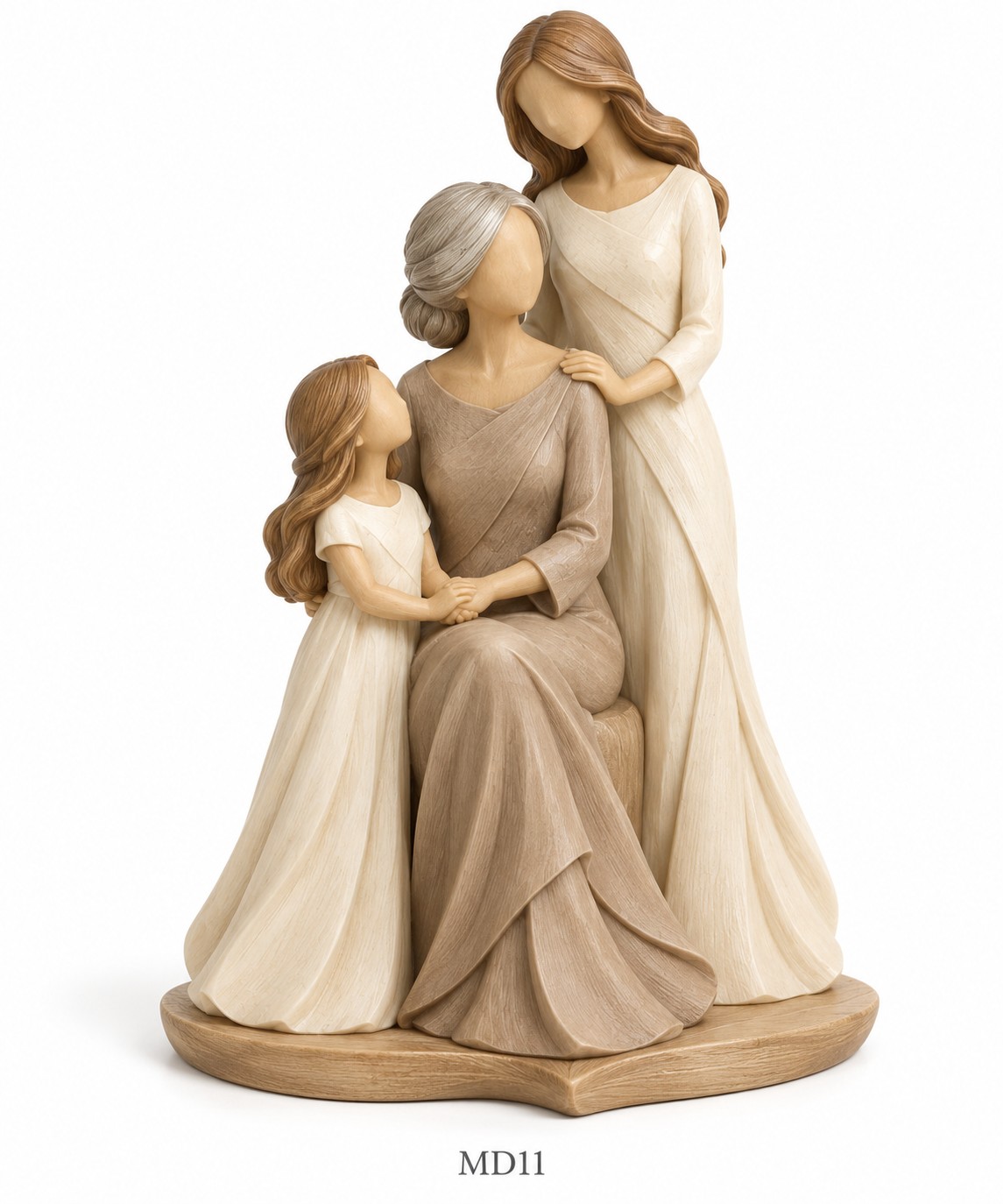 Mother & Daughter Carved-Look Resin Gift Collection – MD07–MD12 — image 6