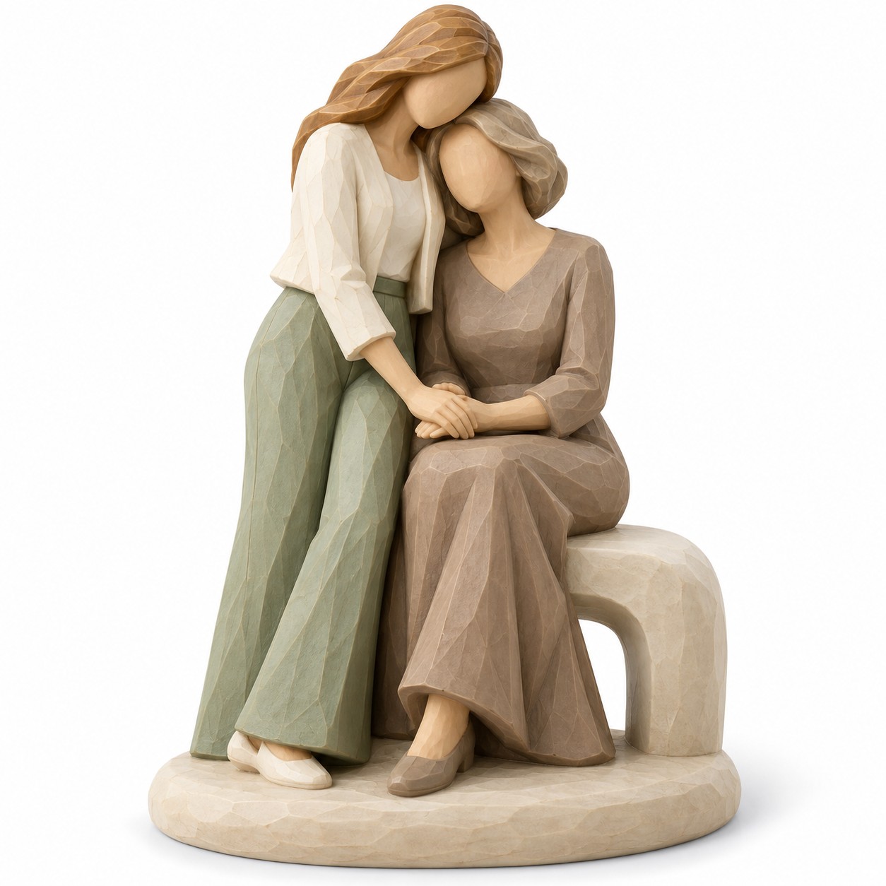 Mother’s Day Faceless Carved-Look Resin Figurine Collection – 6 Designs — image 5