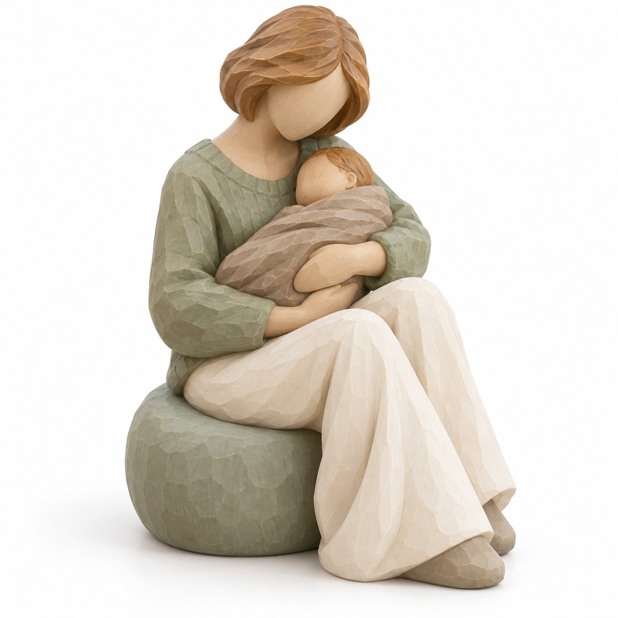 Mother’s Day Faceless Carved-Look Resin Figurine Collection – 6 Designs — image 2