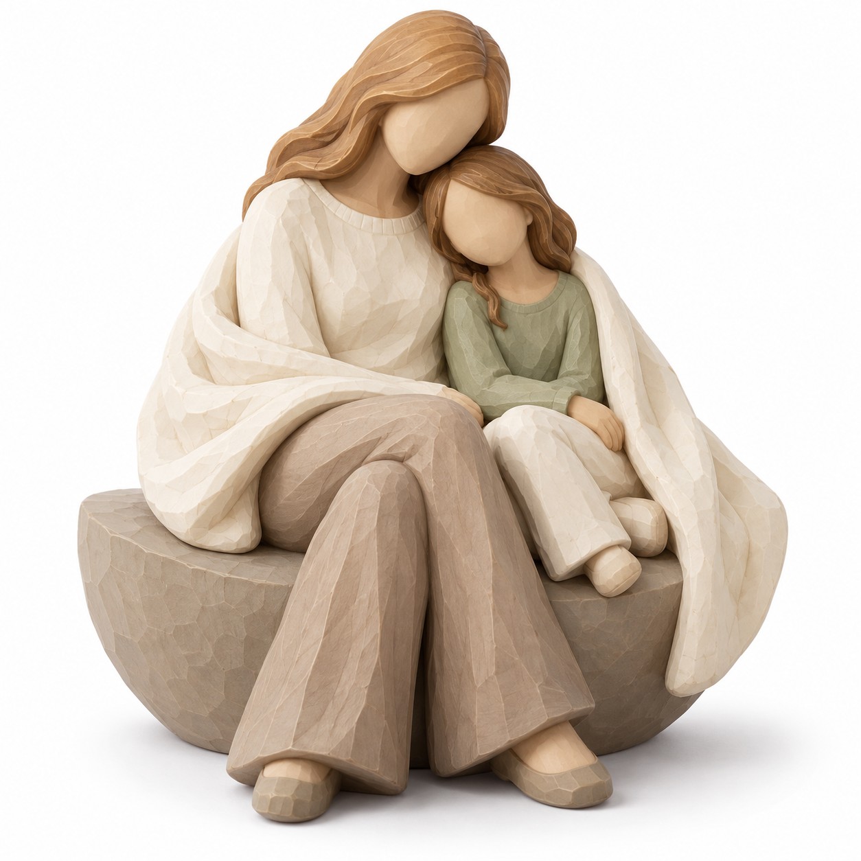 Mother’s Day Faceless Carved-Look Resin Figurine Collection – 6 Designs — image 7