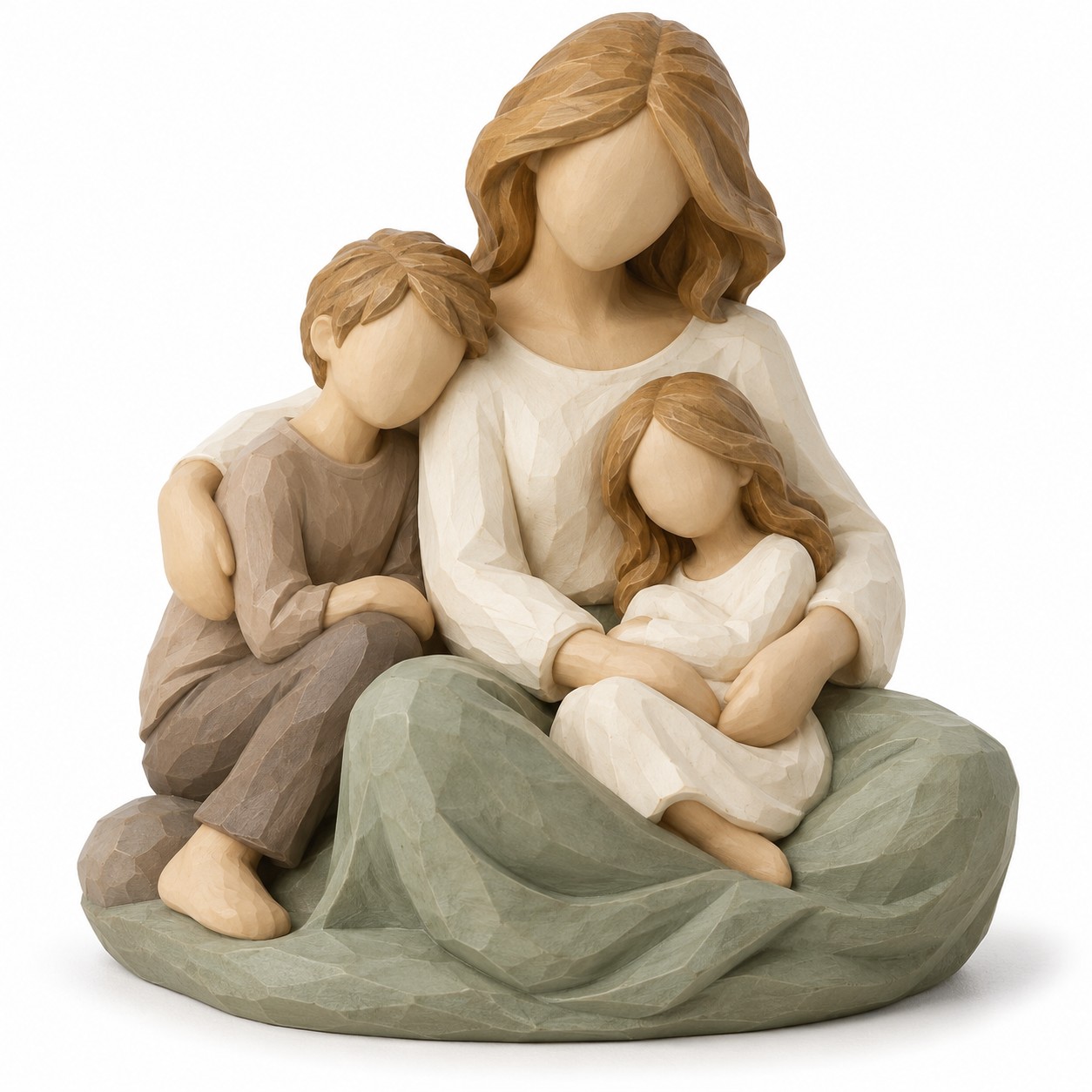 Mother’s Day Faceless Carved-Look Resin Figurine Collection – 6 Designs — image 4
