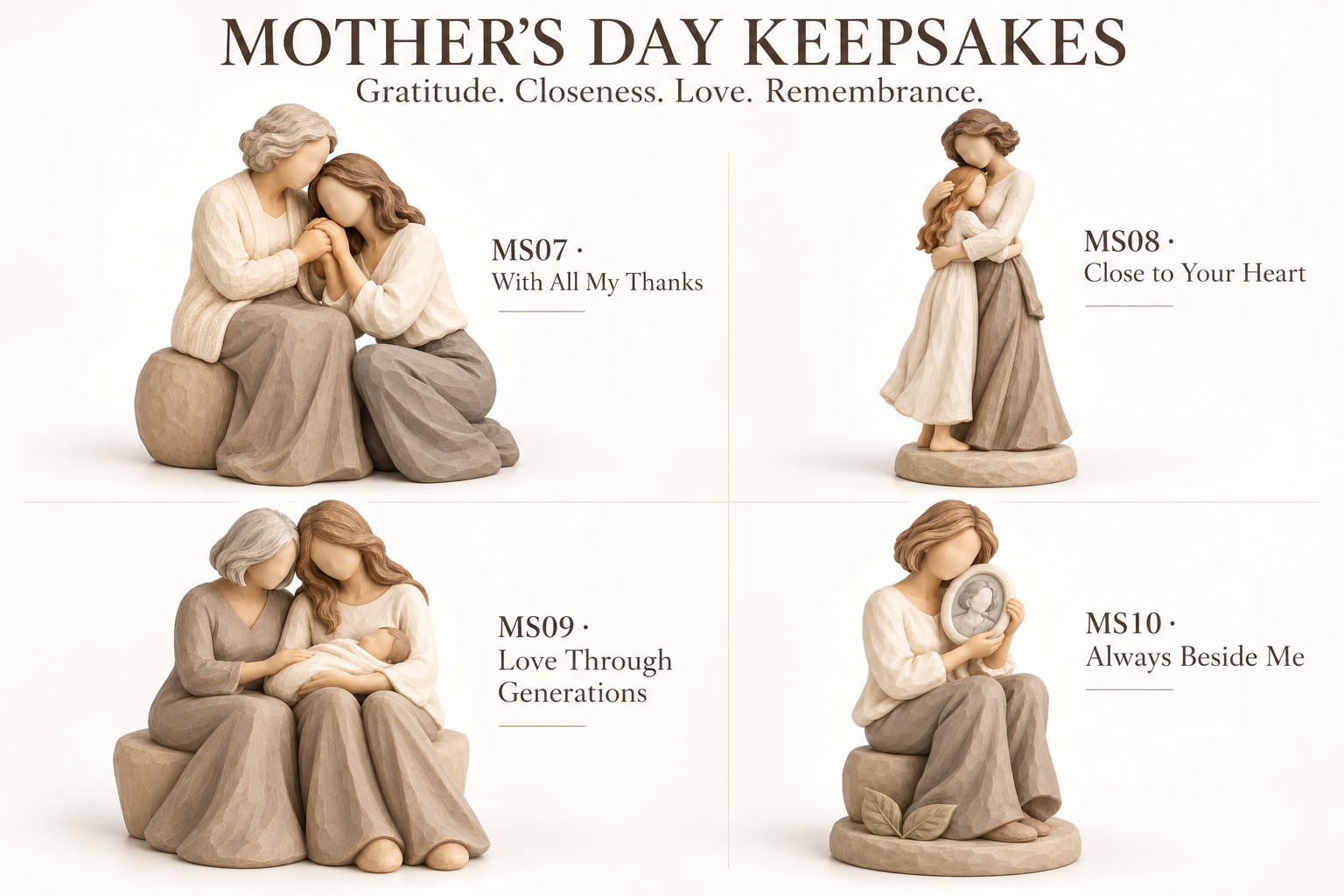 Mother’s Day Keepsakes – Gratitude, Love & Remembrance Resin Figurines — image 6