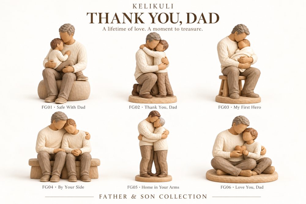 Thank You, Dad – Father & Son Gratitude Resin Figurine Collection — image 8