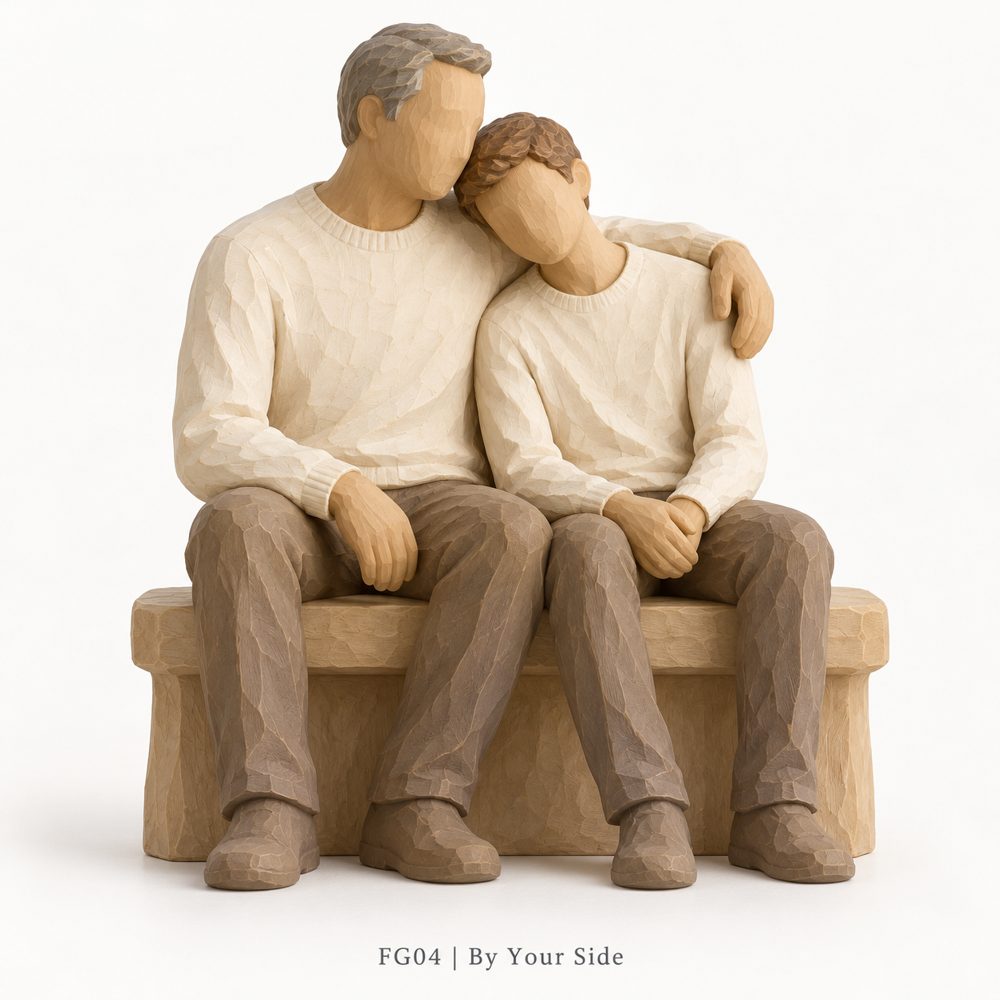 Thank You, Dad – Father & Son Gratitude Resin Figurine Collection — image 5