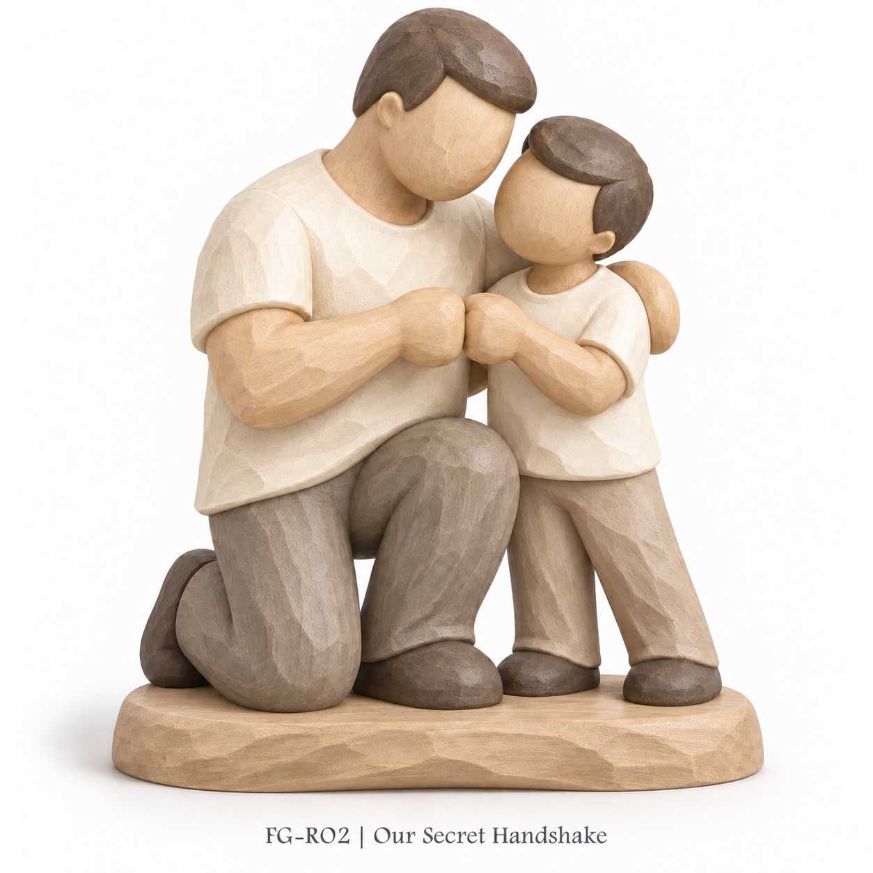 Thank You, Dad – Father & Son Carved-Wood-Look Resin Figurines, 6 Designs — image 3