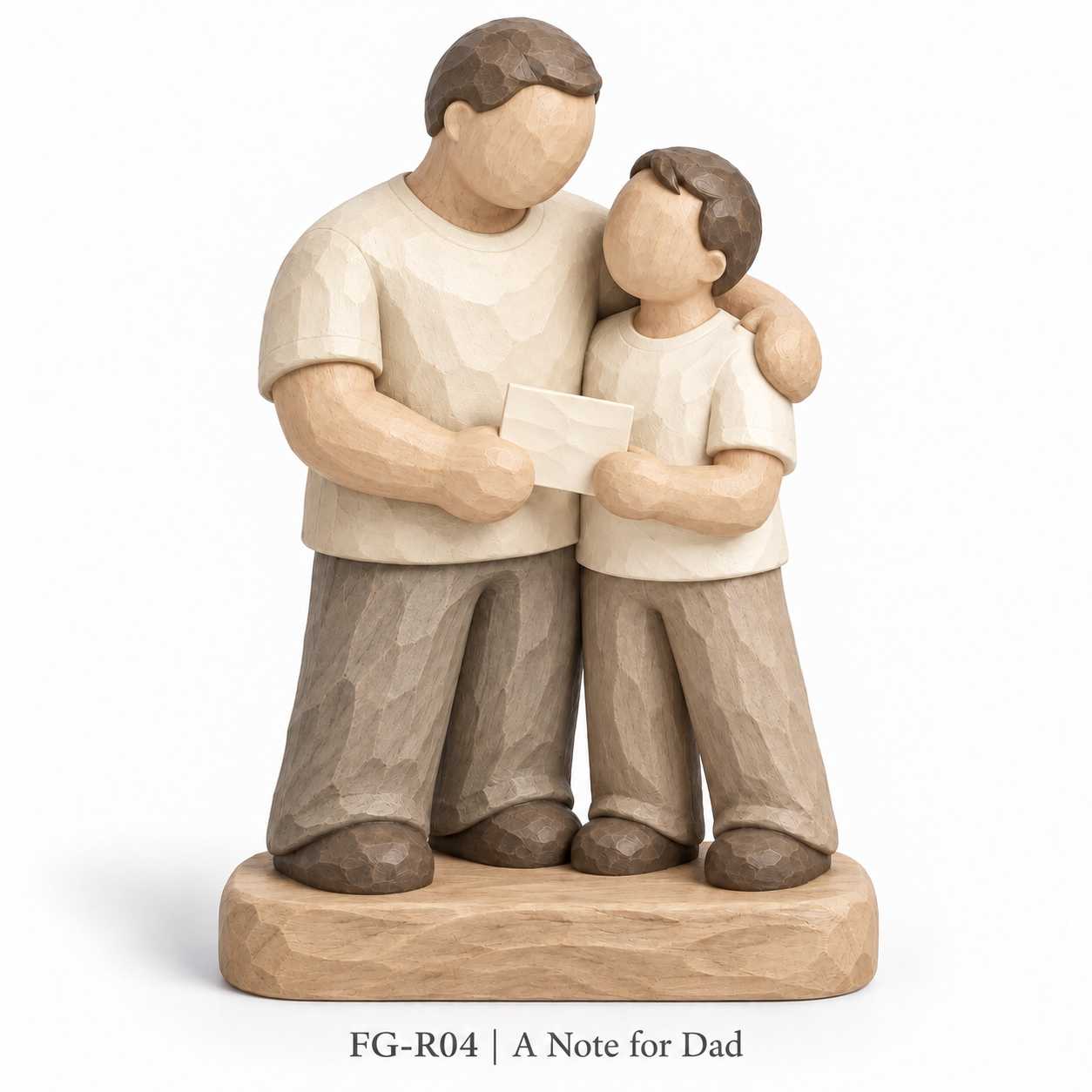 Thank You, Dad – Father & Son Carved-Wood-Look Resin Figurines, 6 Designs — image 5