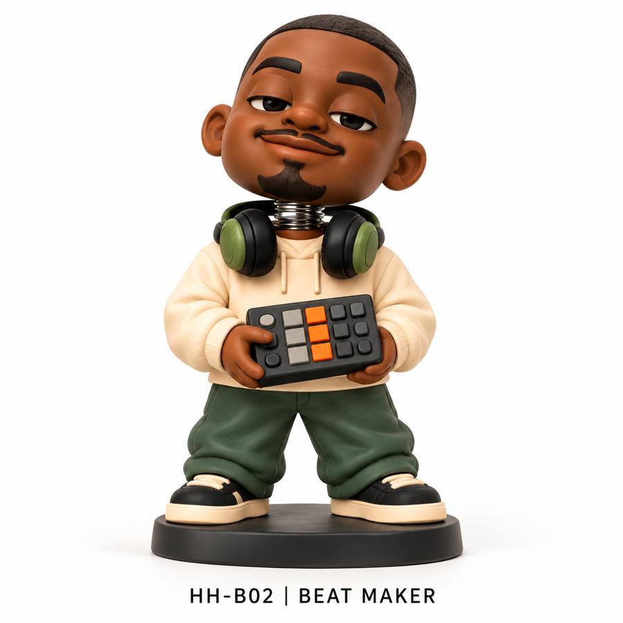 Street Rhythm Hip-Hop Resin Bobblehead Collection – 8 Designs — image 3