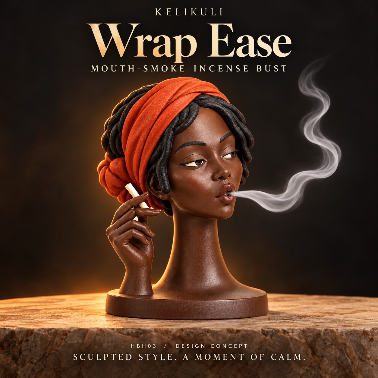 Sculpted Exhale – 6 Mouth-Smoke Incense Busts — image 10