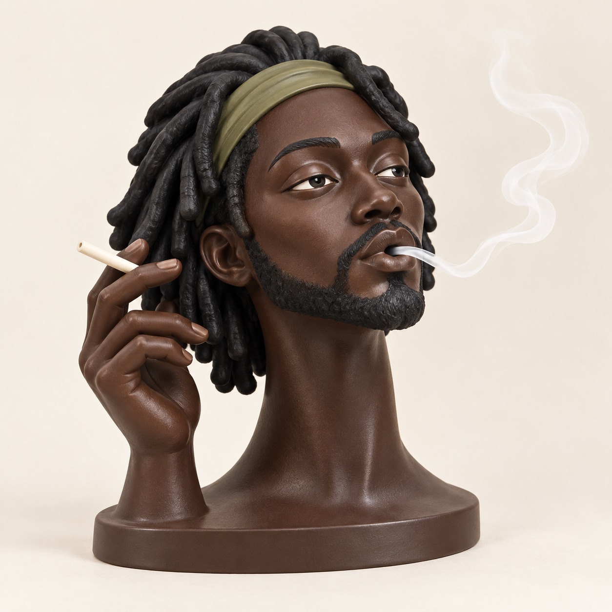 Sculpted Exhale – 6 Mouth-Smoke Incense Busts — image 2