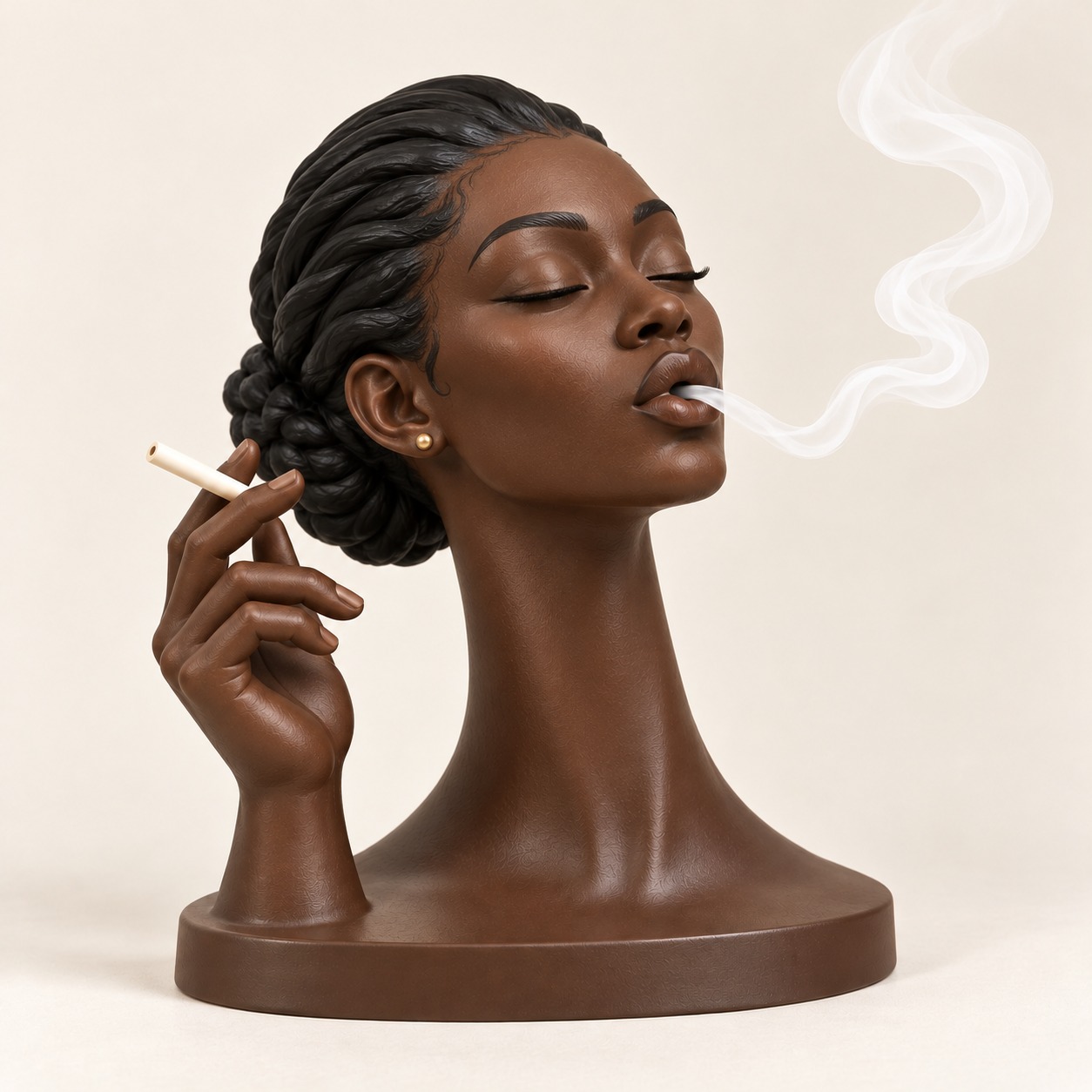 Sculpted Exhale – 6 Mouth-Smoke Incense Busts — image 5