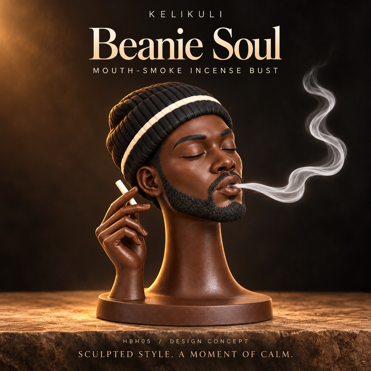 Sculpted Exhale – 6 Mouth-Smoke Incense Busts — image 12