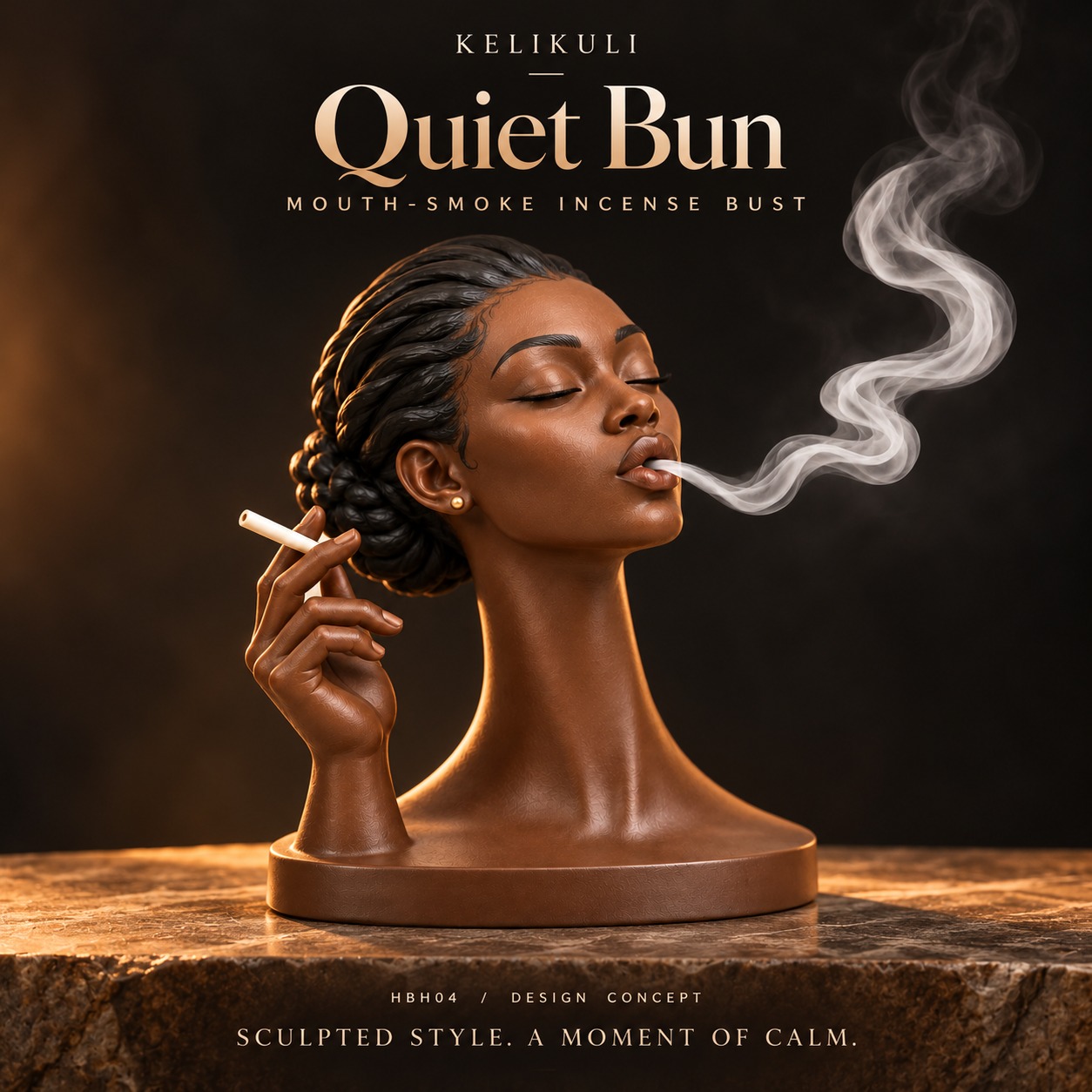Sculpted Exhale – 6 Mouth-Smoke Incense Busts — image 11