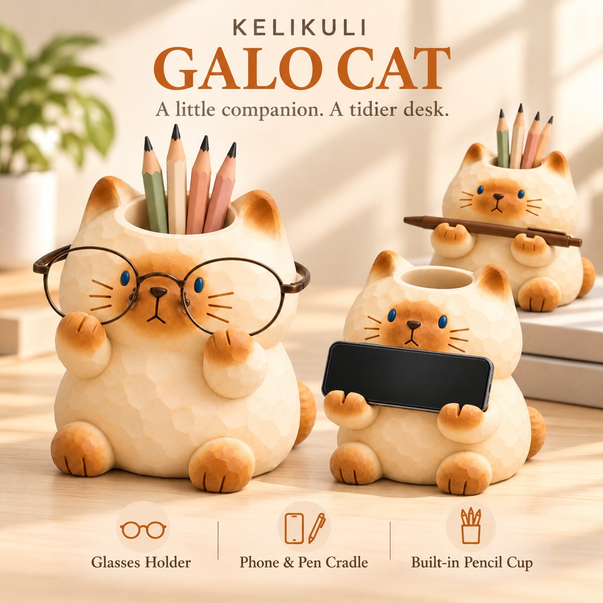 GALO CAT Glasses Holder & Desk Organizer Collection — image 4
