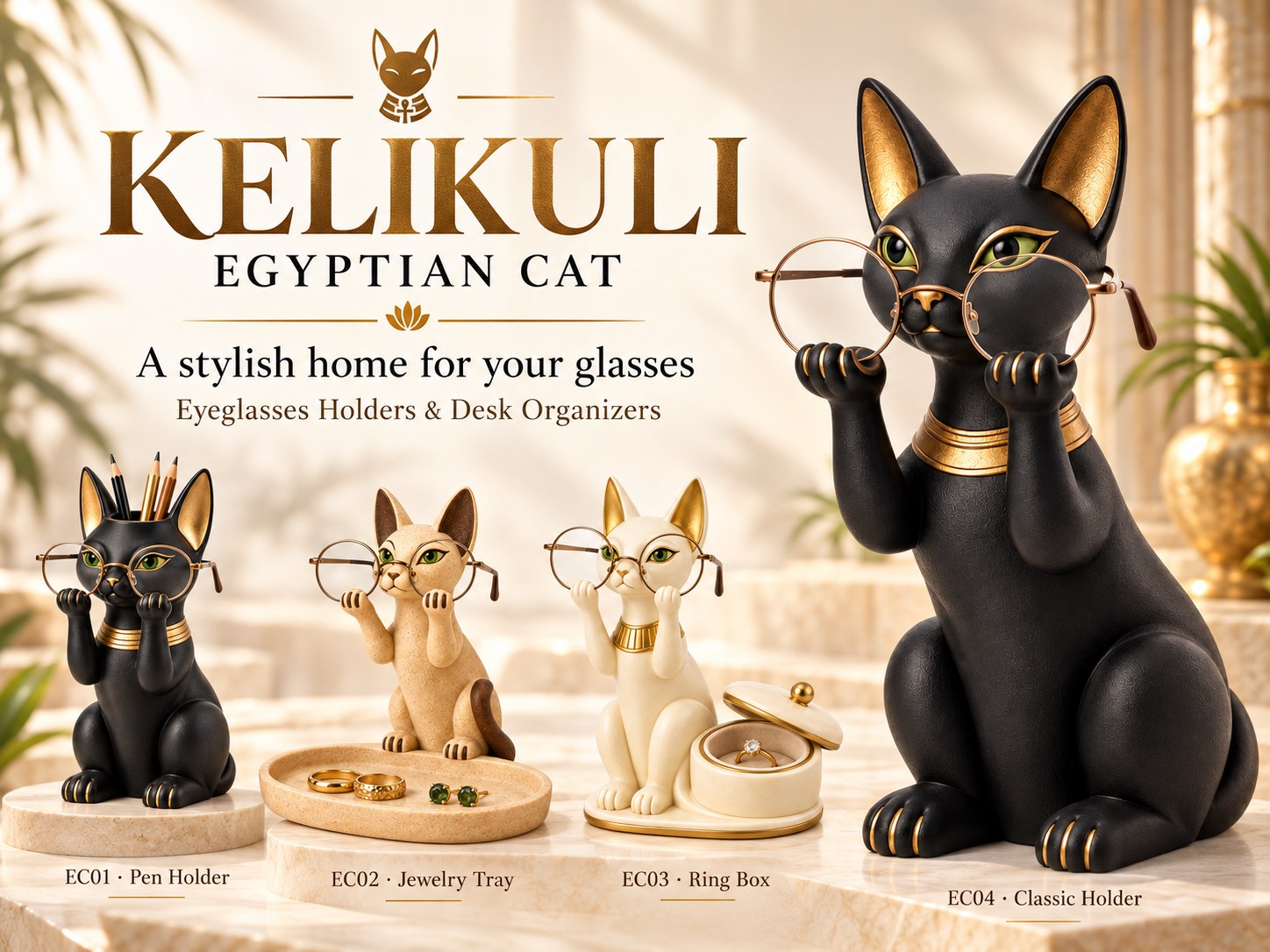 Egyptian Cat Eyeglasses Holders & Desk Organizers — image 5