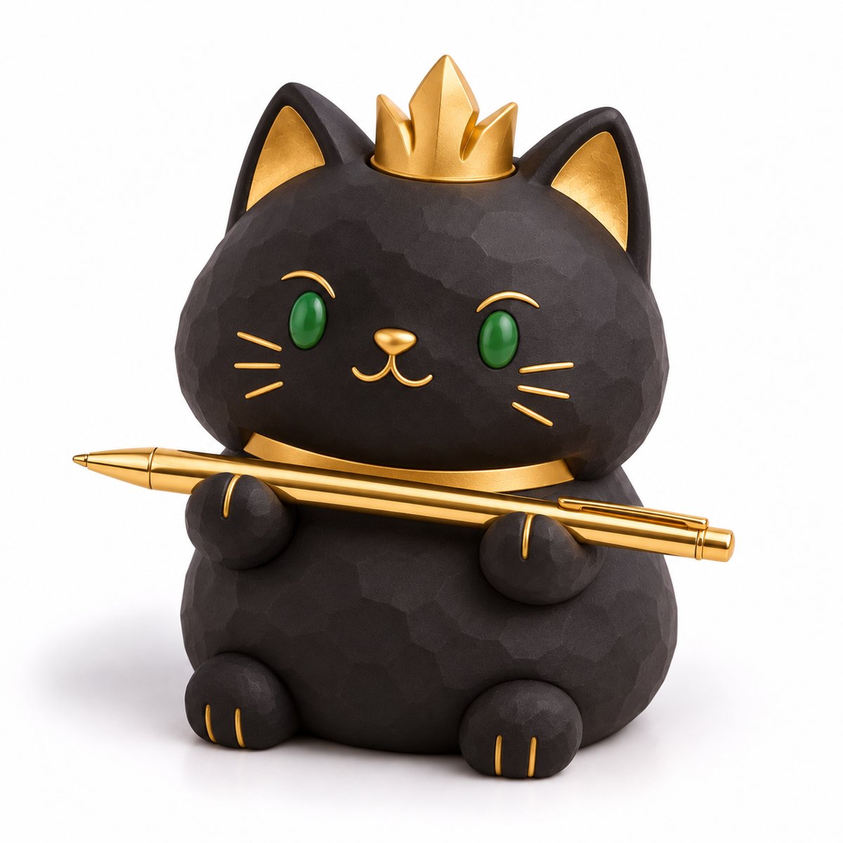 Cute Egyptian Cat Pen Rest, Phone Stand & Brush Holder Collection — image 2