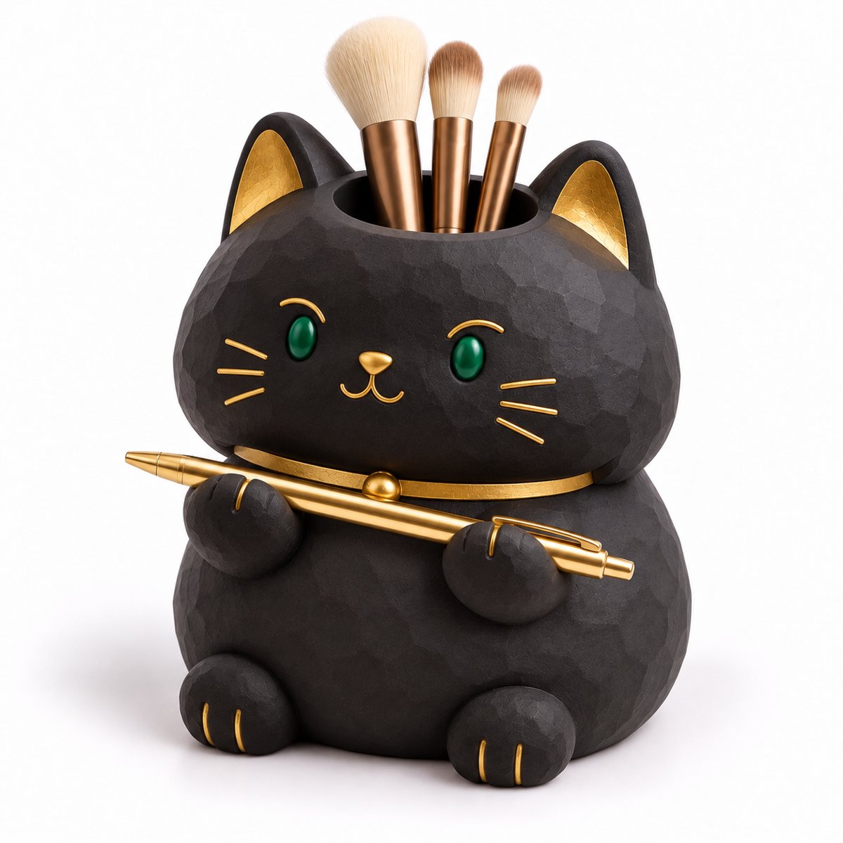 Cute Egyptian Cat Pen Rest, Phone Stand & Brush Holder Collection — image 4
