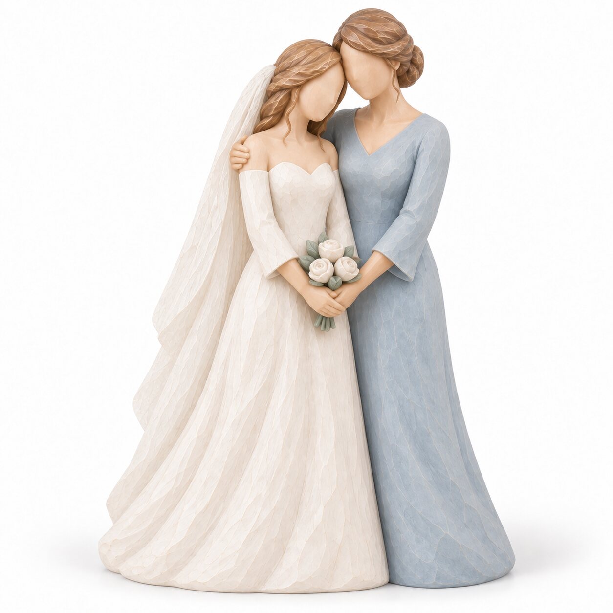 Mother's Blessing — Bride & Mother Wedding Figurine Collection / 母亲的祝福|新娘与妈妈婚礼纪念摆件系列