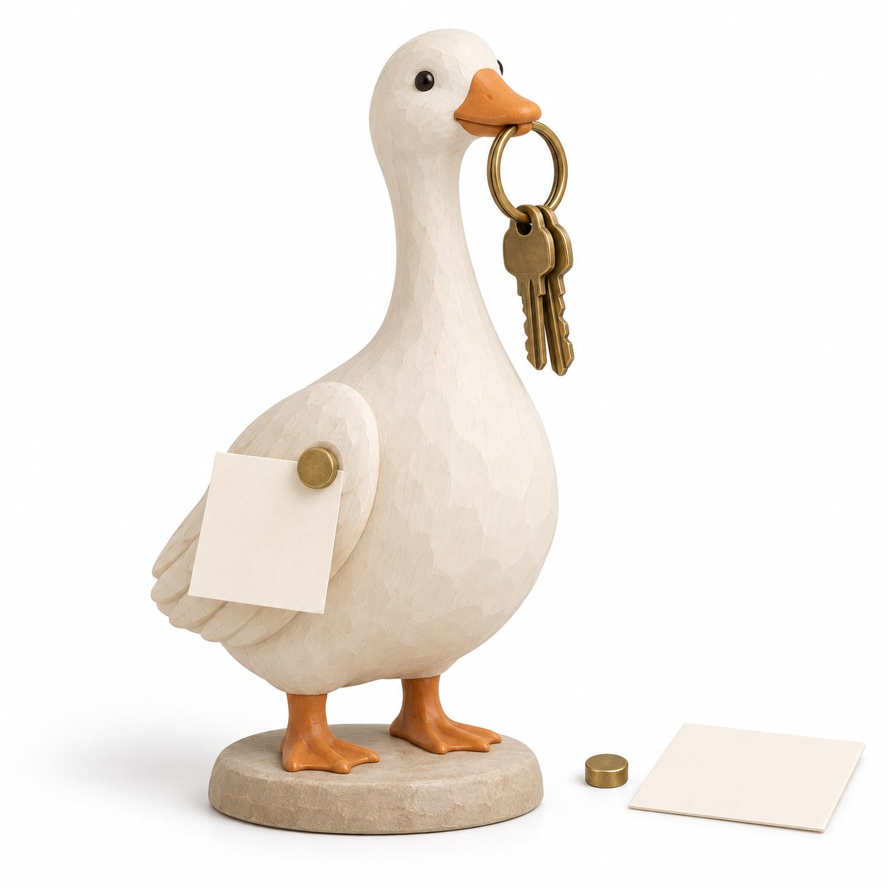 Carved-Look Duck & Goose Collection – Four Product Groups / 哑光木雕感鸭鹅系列|门廊·磁吸·三鸭·显示器四组
