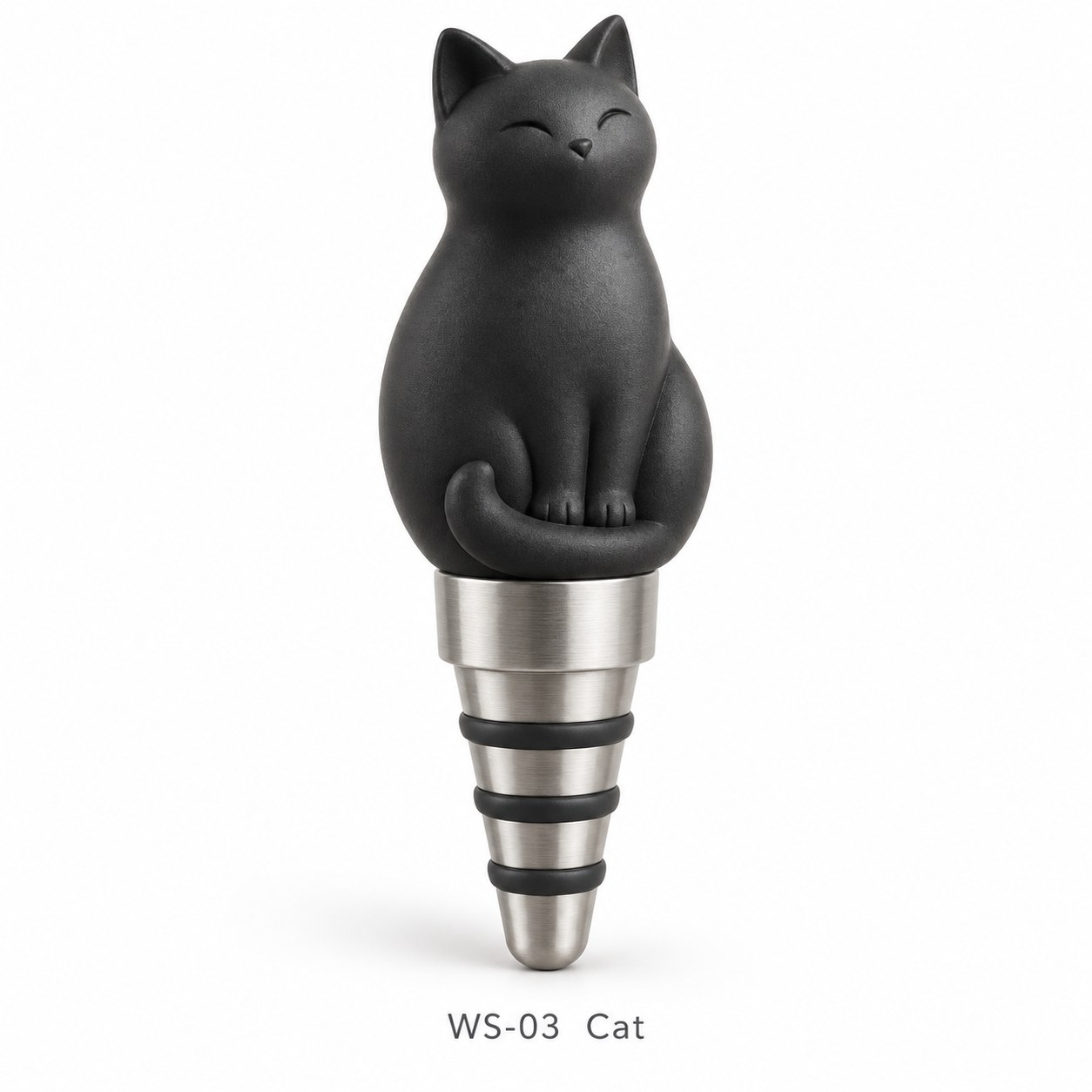 Cat Wine Stopper — KELIKULI Wine & Hostess Giftware concept product on white background