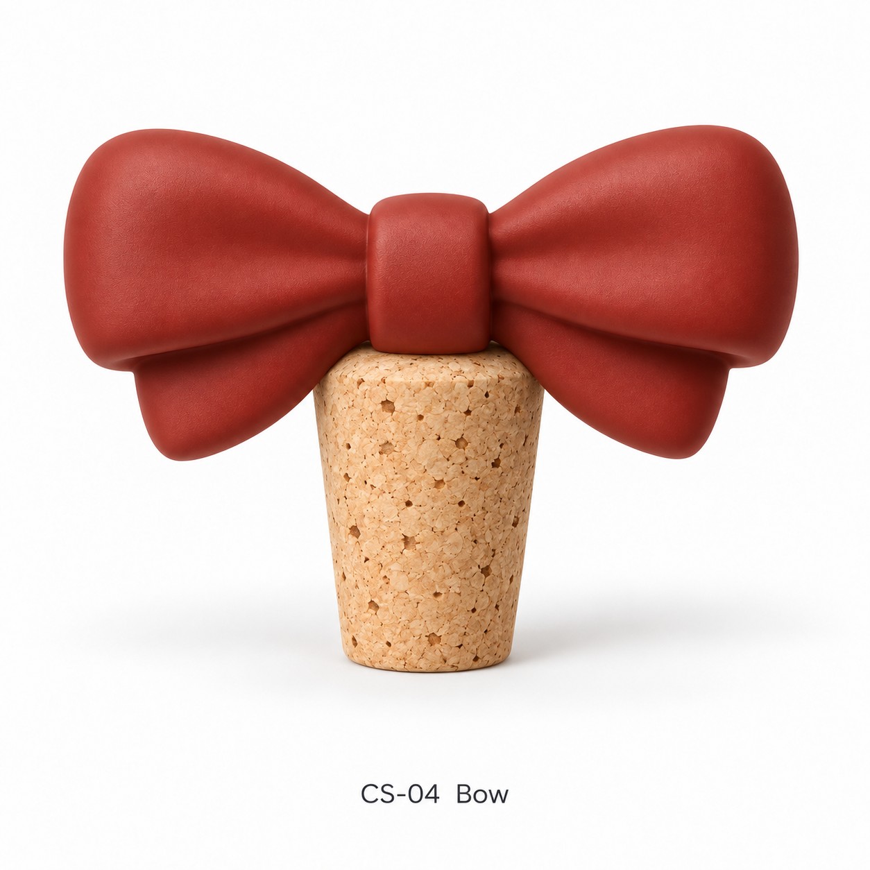 Bow Natural Cork Wine & Bottle Stopper / 蝴蝶结树脂摆件天然软木酒瓶塞