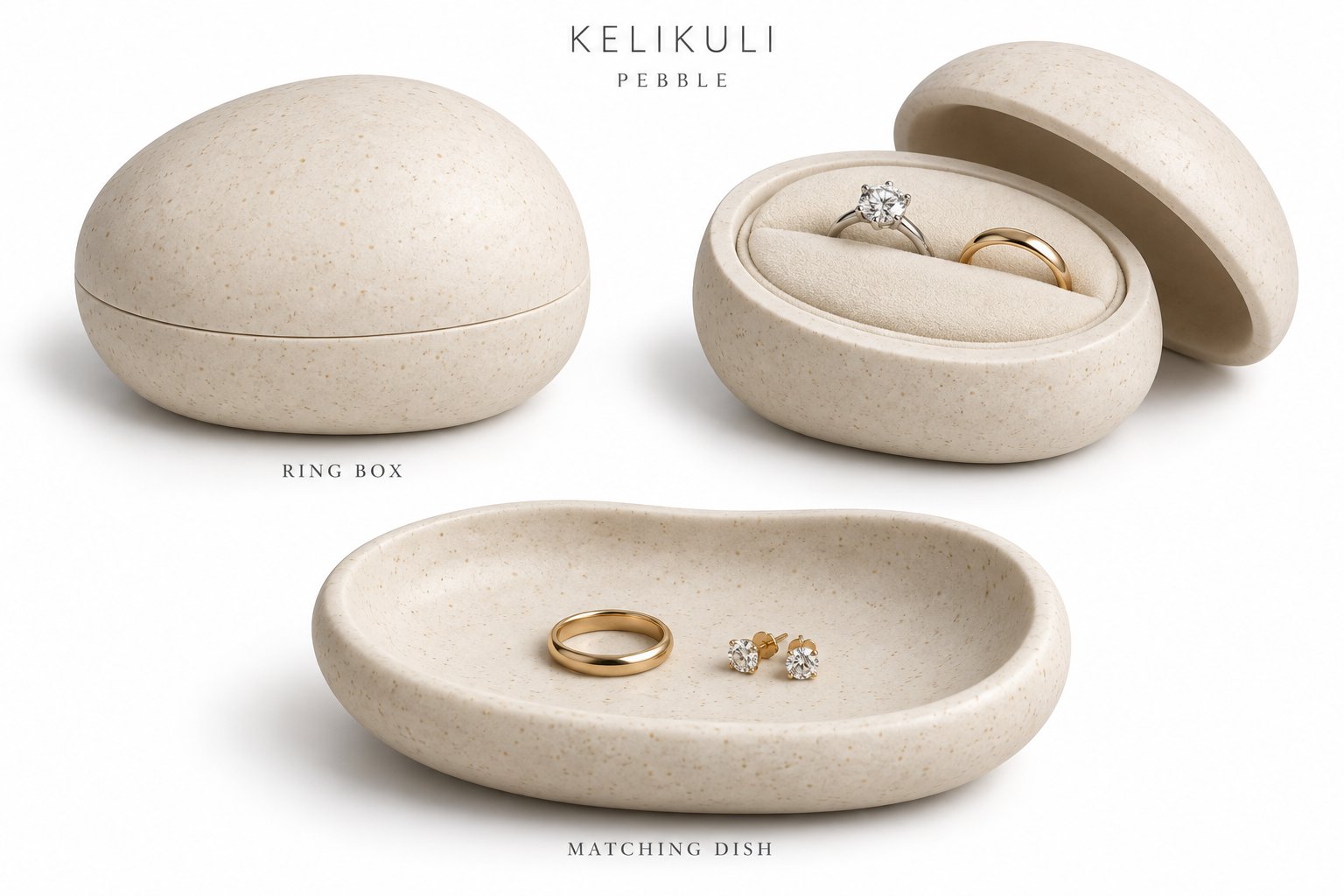 Pebble Resin Jewelry Dish / Ring Tray / Pebble Resin Jewelry Dish / Ring Tray