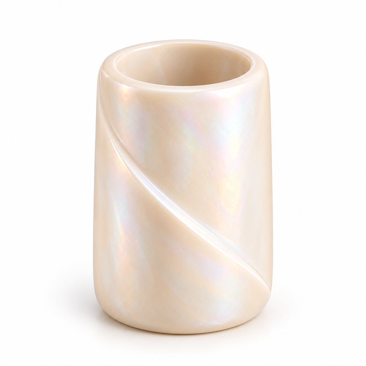 KELIKULI Opal Sculptural Toothbrush Holder on a white background