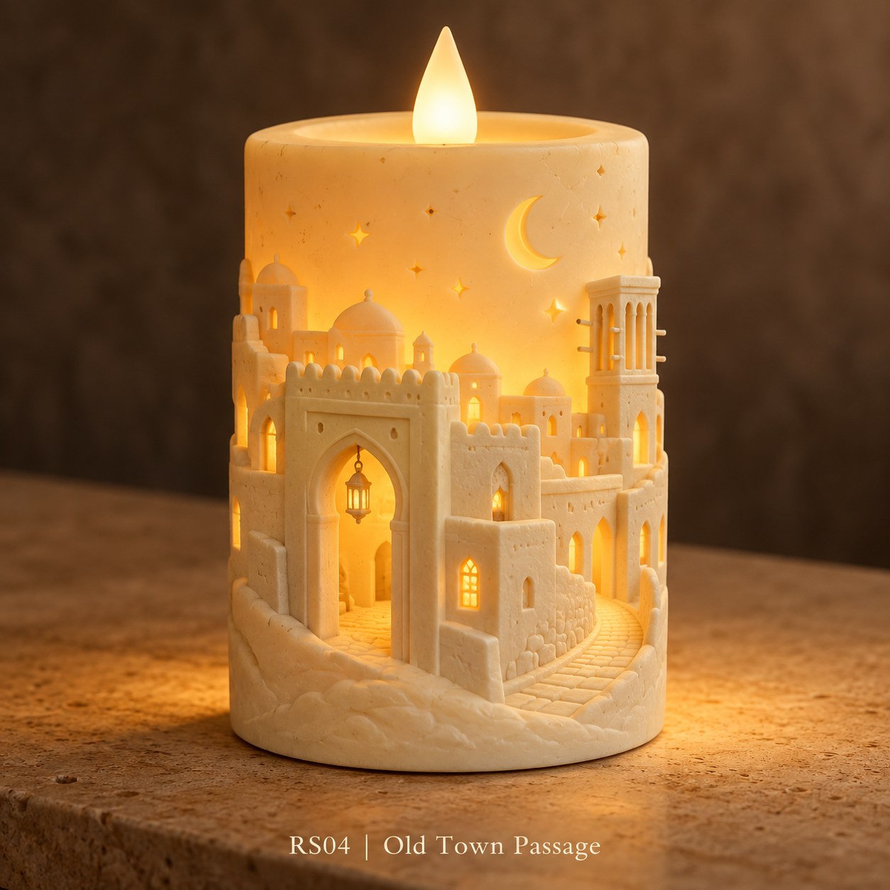 Ramadan Sculptural Relief LED Candle Collection — image 4