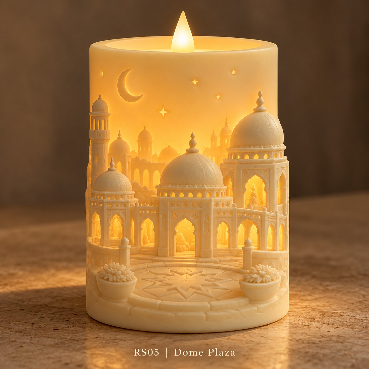 Ramadan Sculptural Relief LED Candle Collection — image 5