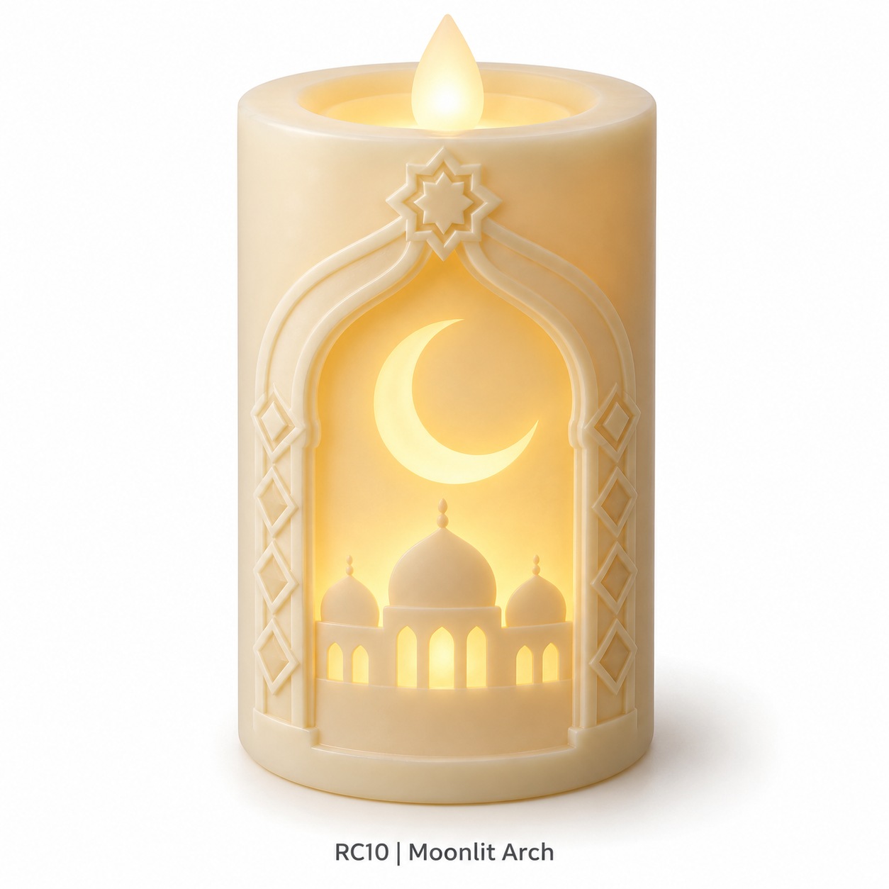 Ramadan Icon Relief LED Candle Collection – 6 Designs — image 4