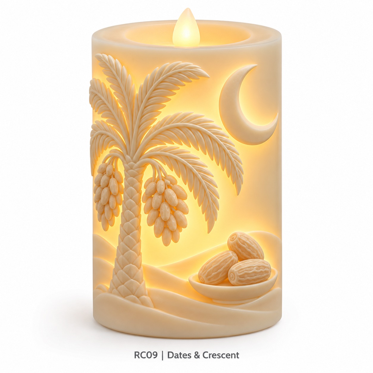 Ramadan Icon Relief LED Candle Collection – 6 Designs — image 3