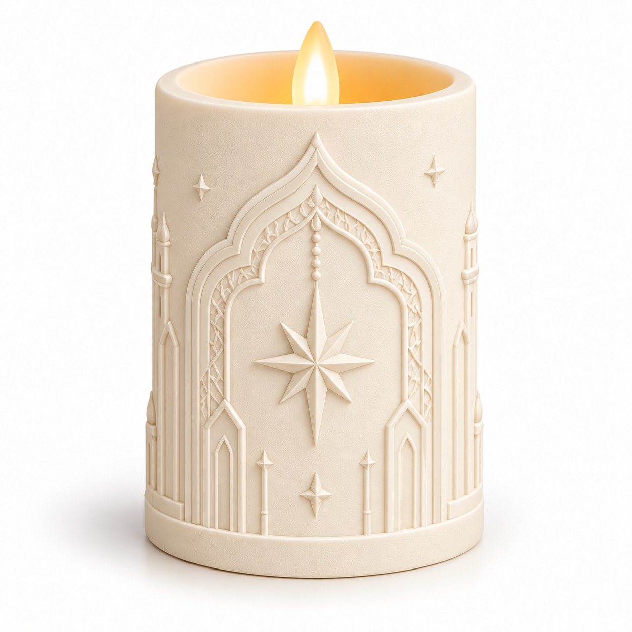 Ramadan Relief LED Candle Collection - 8 Monochrome Designs — image 6
