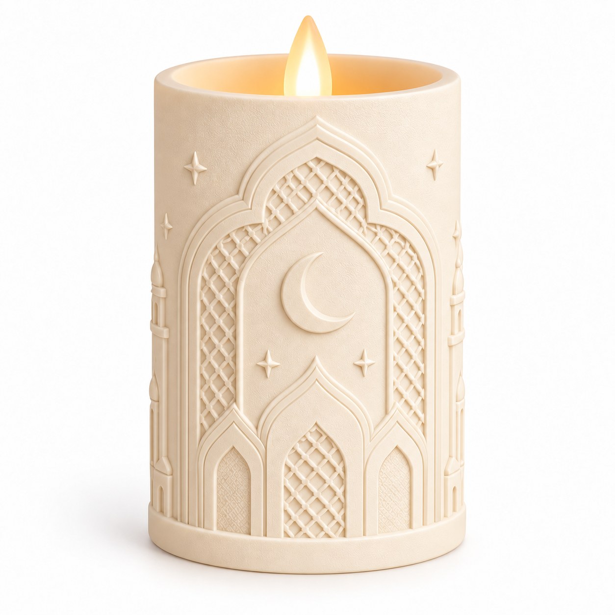 Ramadan Relief LED Candle Collection - 8 Monochrome Designs — image 12