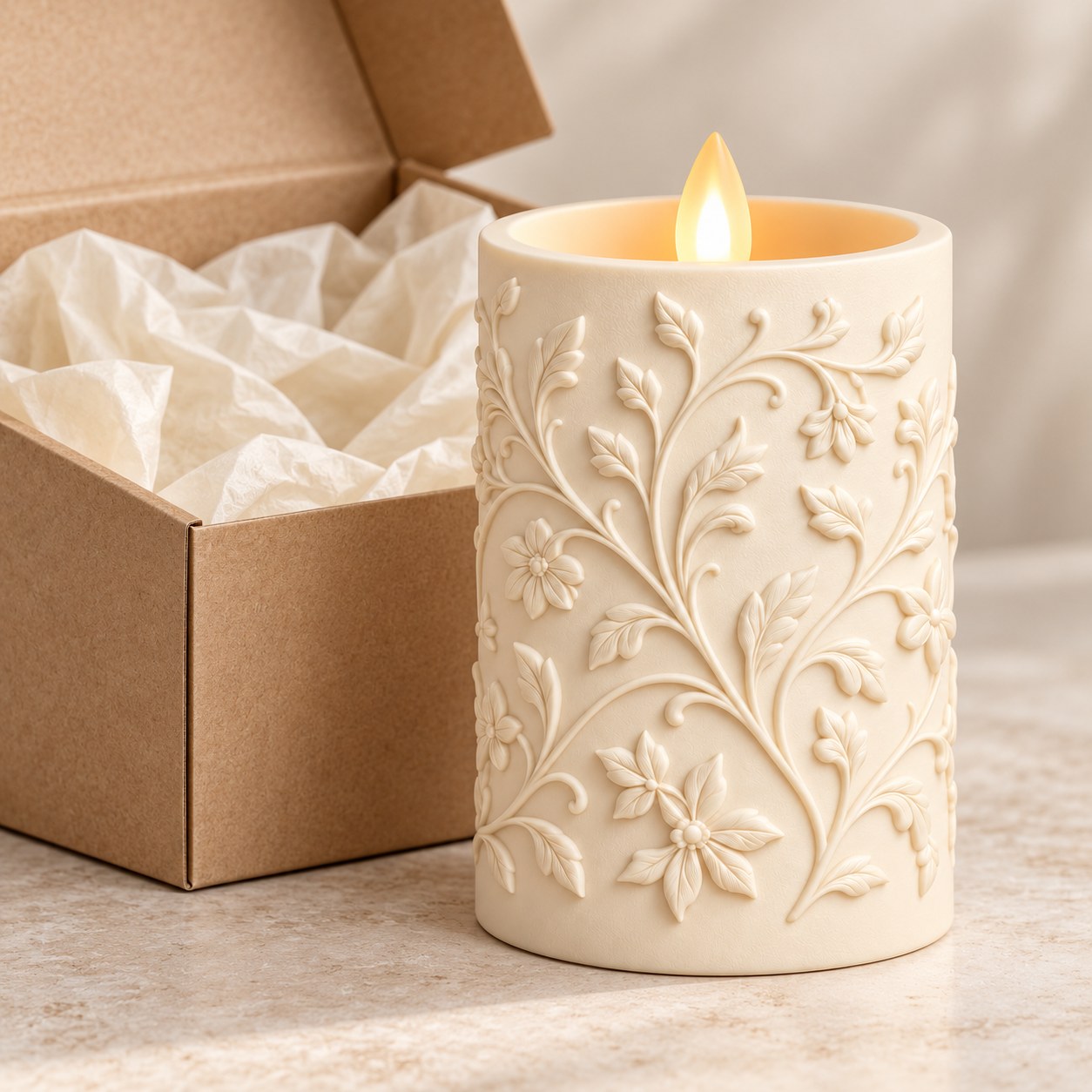 Ramadan Relief LED Candle Collection - 8 Monochrome Designs — image 4