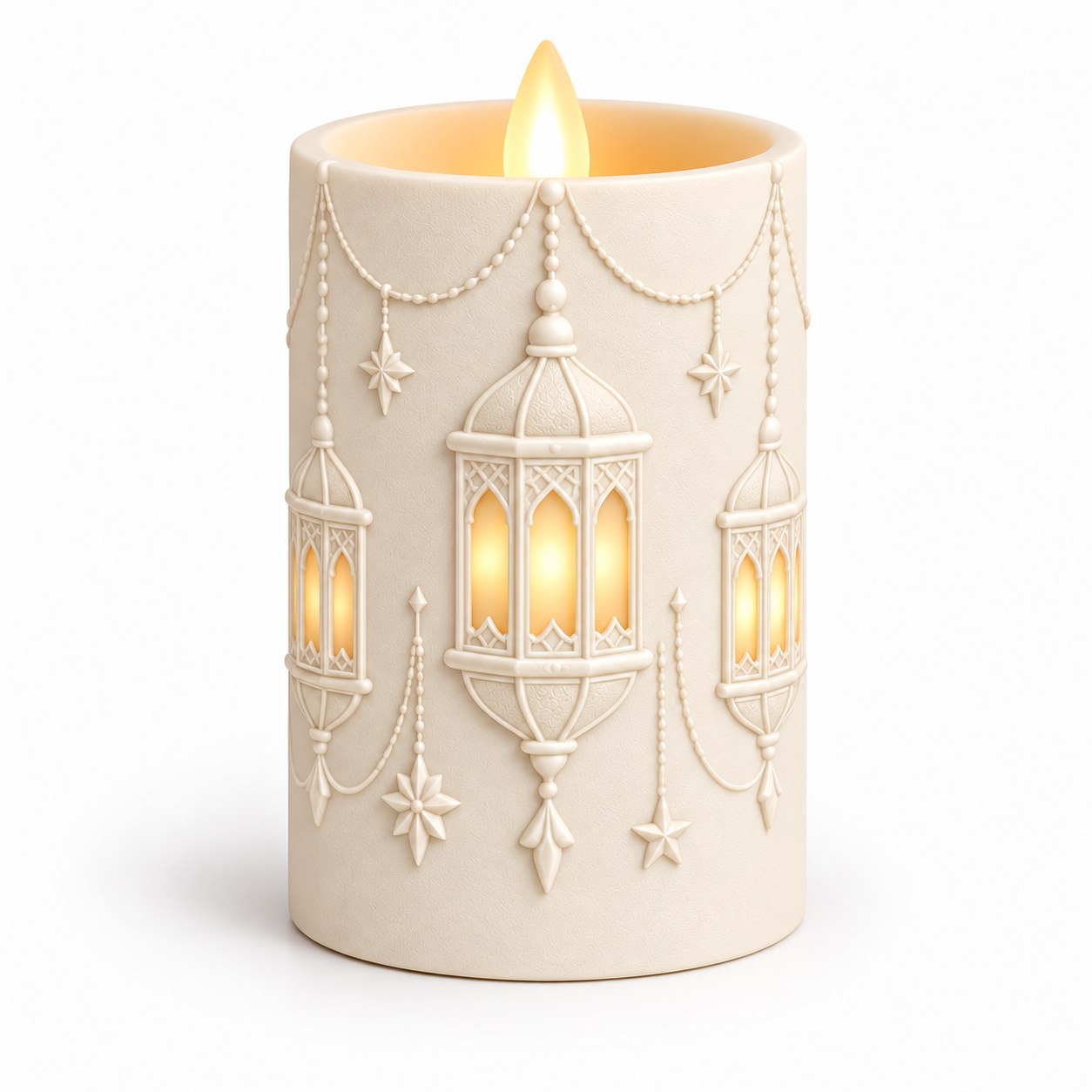 Ramadan Relief LED Candle Collection - 8 Monochrome Designs — image 10