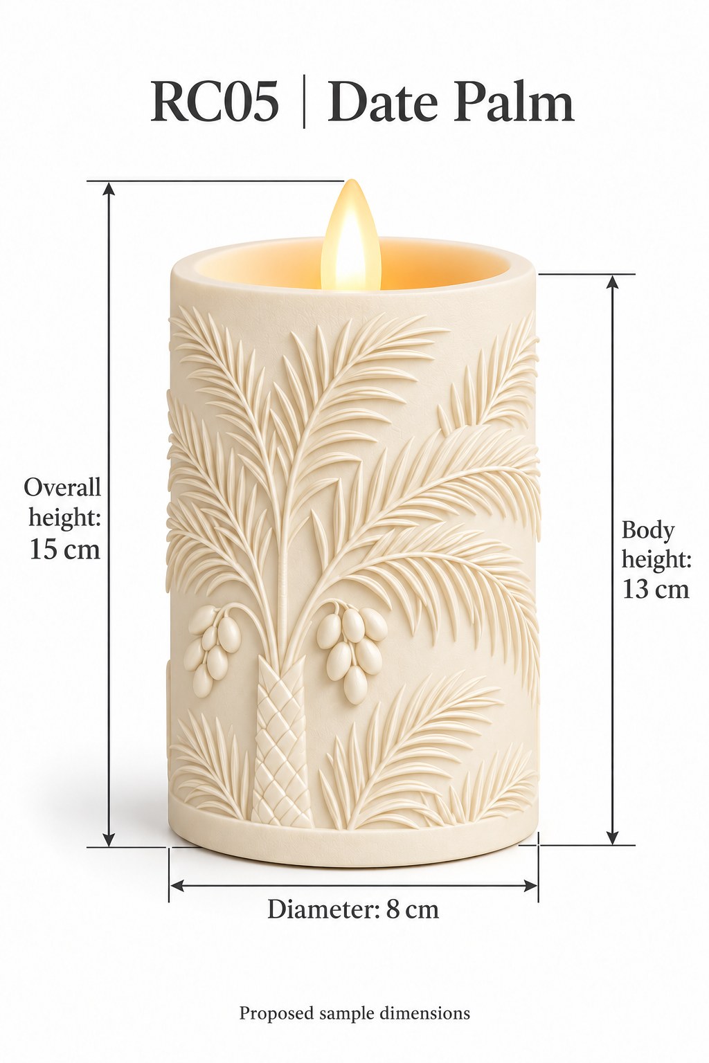 Ramadan Relief LED Candle Collection - 8 Monochrome Designs — image 17