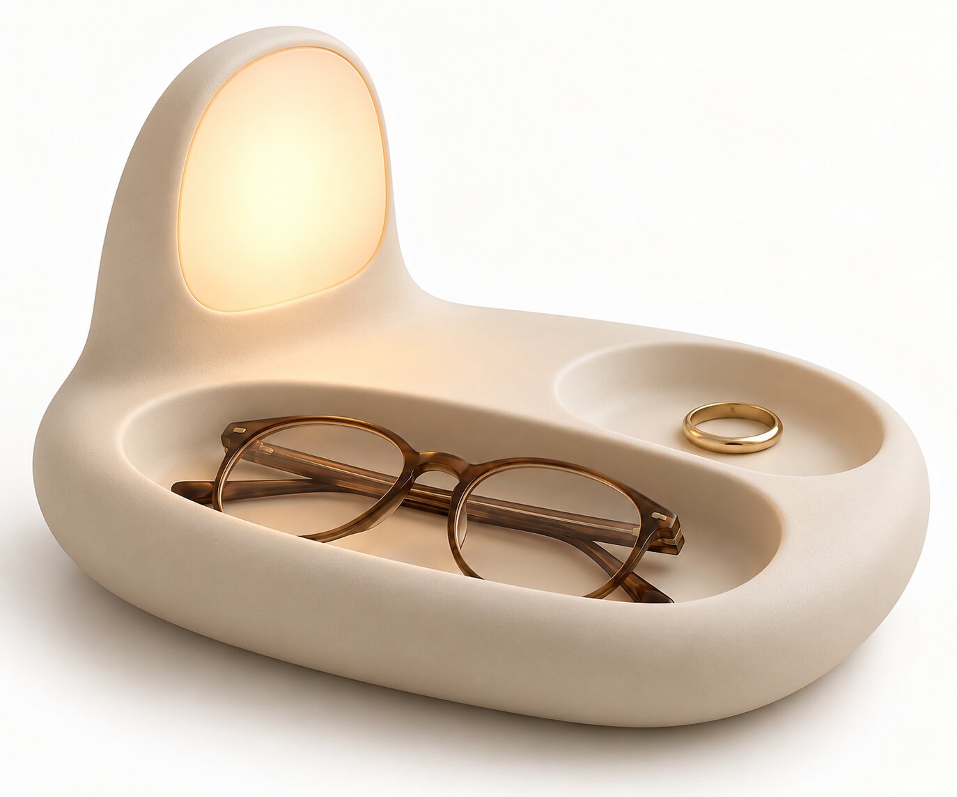 Pebble Glow Bedside Valet Light