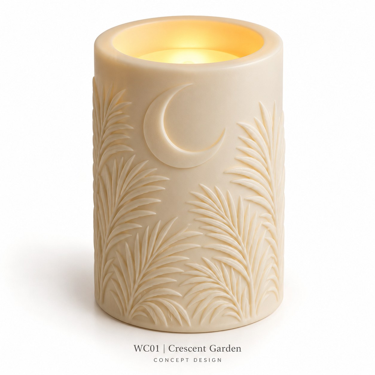 Monochrome Ramadan Relief LED Candle Collection