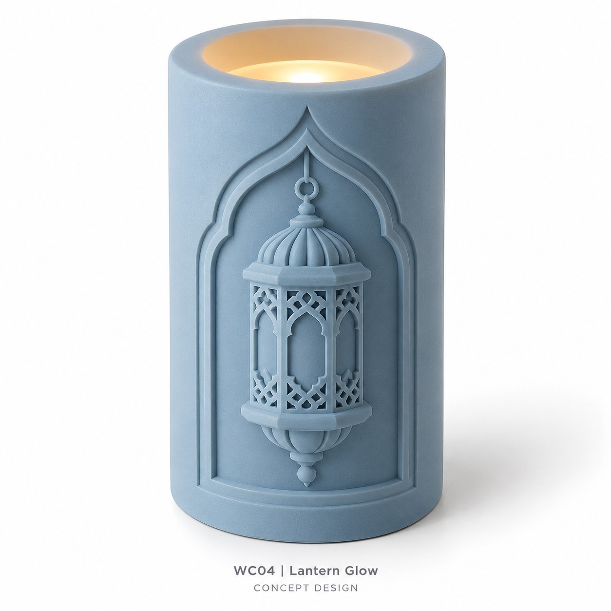 Monochrome Ramadan Relief LED Candle Collection — image 4