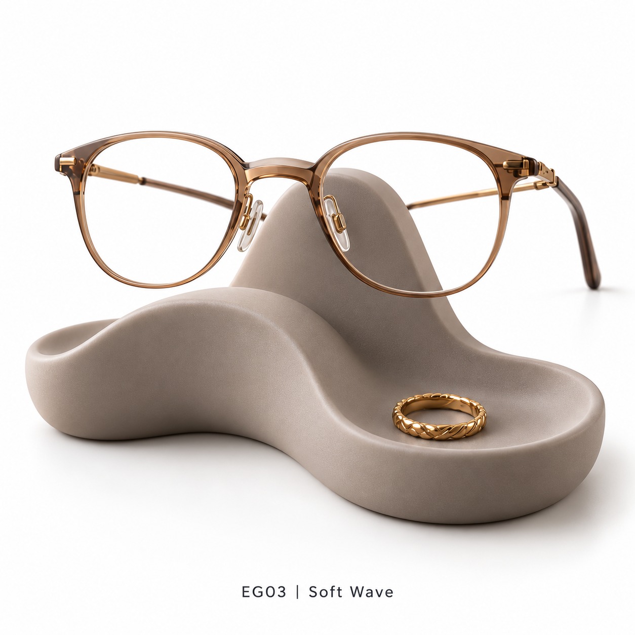 Sculptural Resin Eyeglass Stand & Ring Dish Collection — image 3