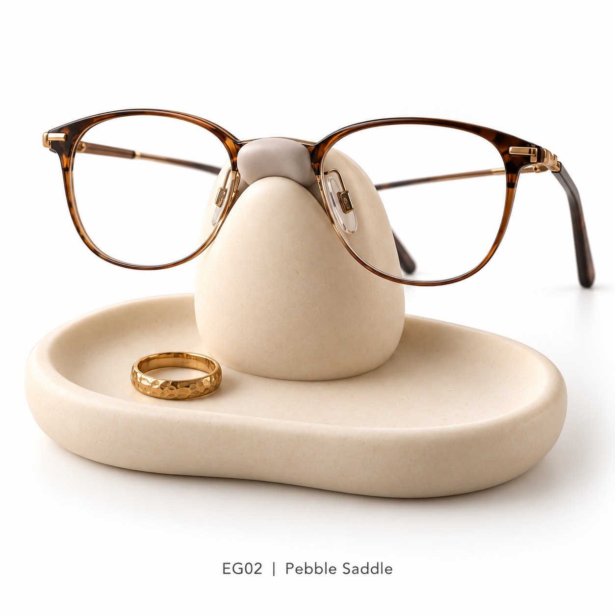 Sculptural Resin Eyeglass Stand & Ring Dish Collection — image 2