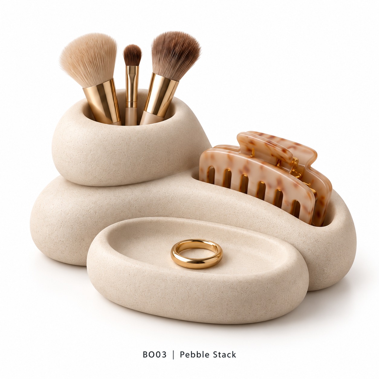Sculptural Resin Beauty Organizer Collection — image 3