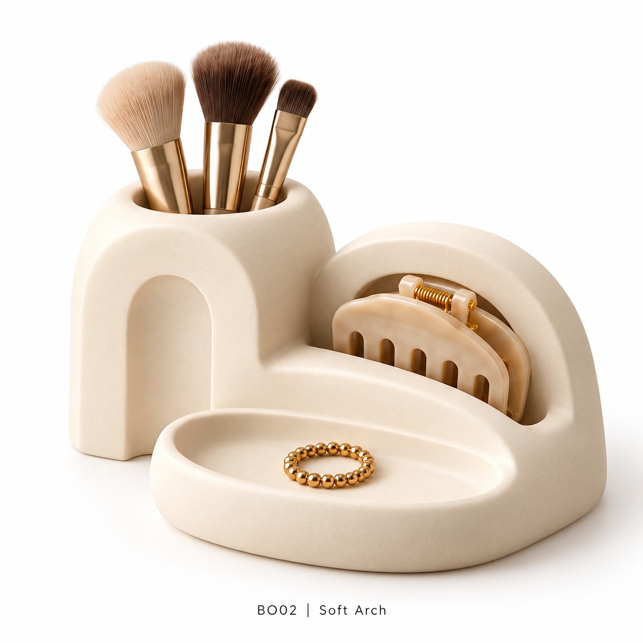 Sculptural Resin Beauty Organizer Collection — image 2