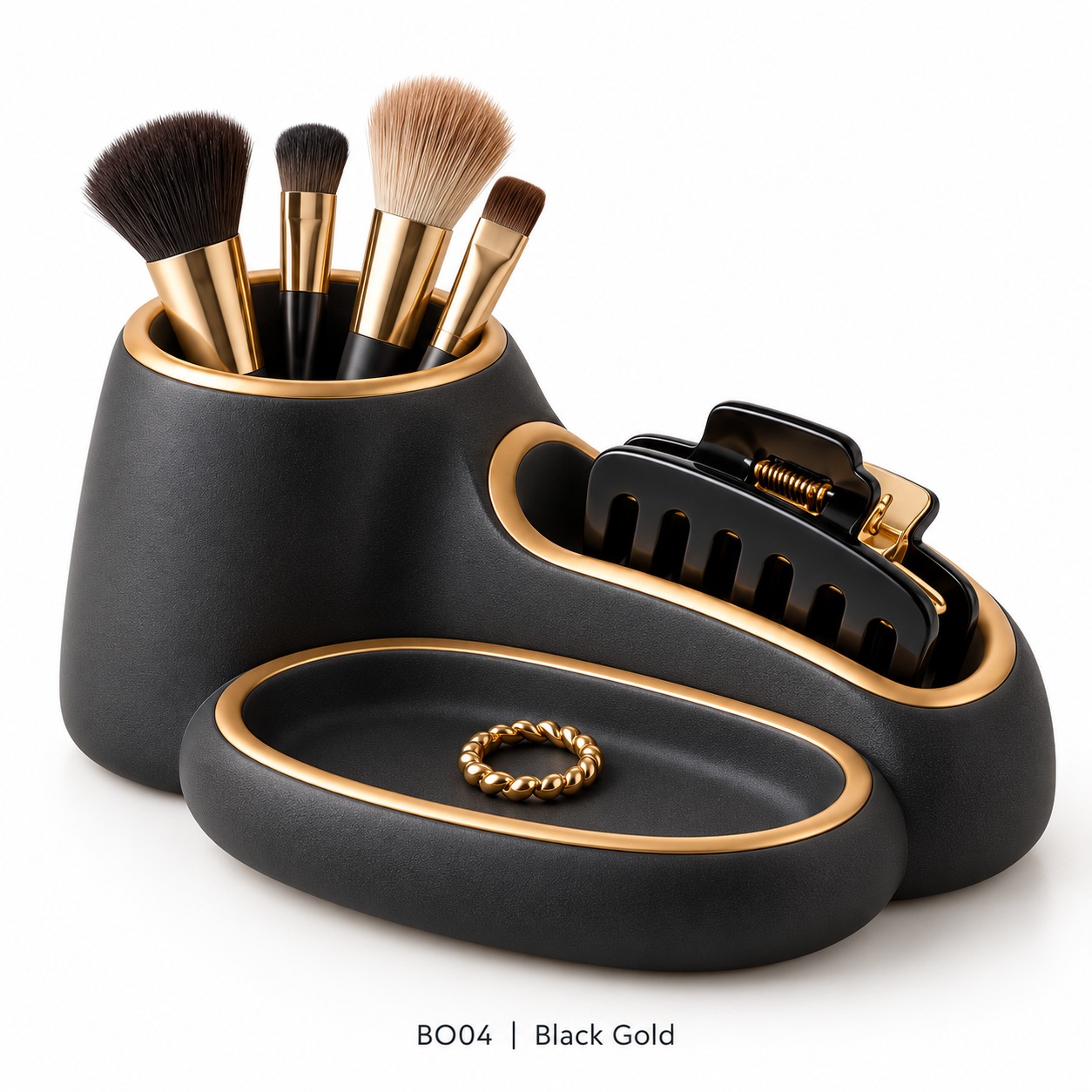 Sculptural Resin Beauty Organizer Collection — image 4