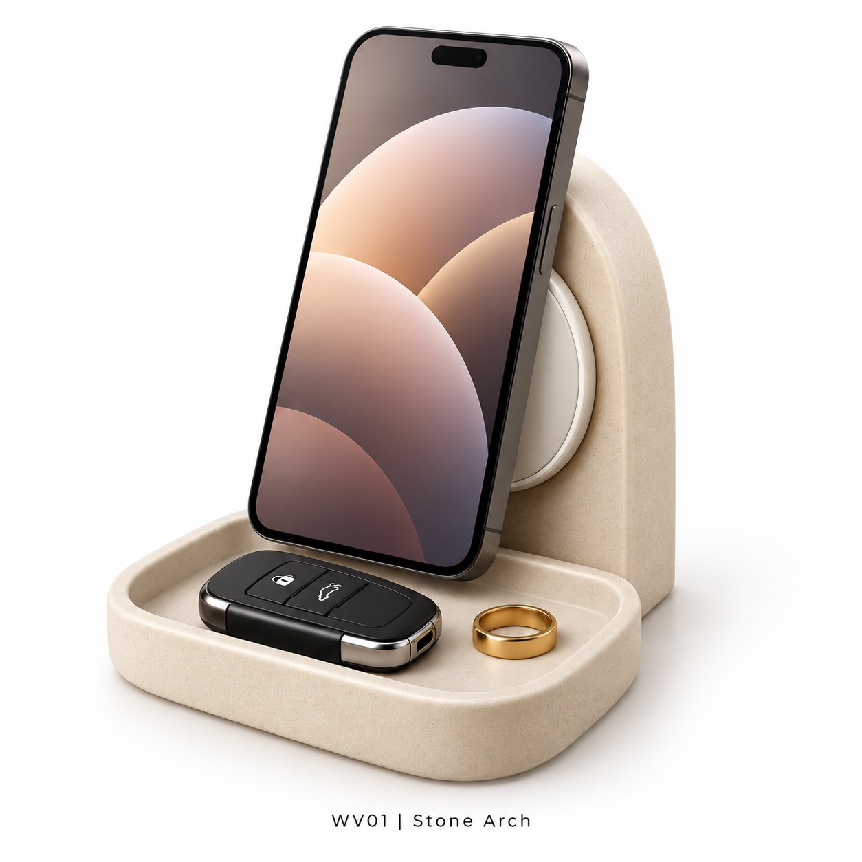 Modular Resin Wireless Charging Valet Collection