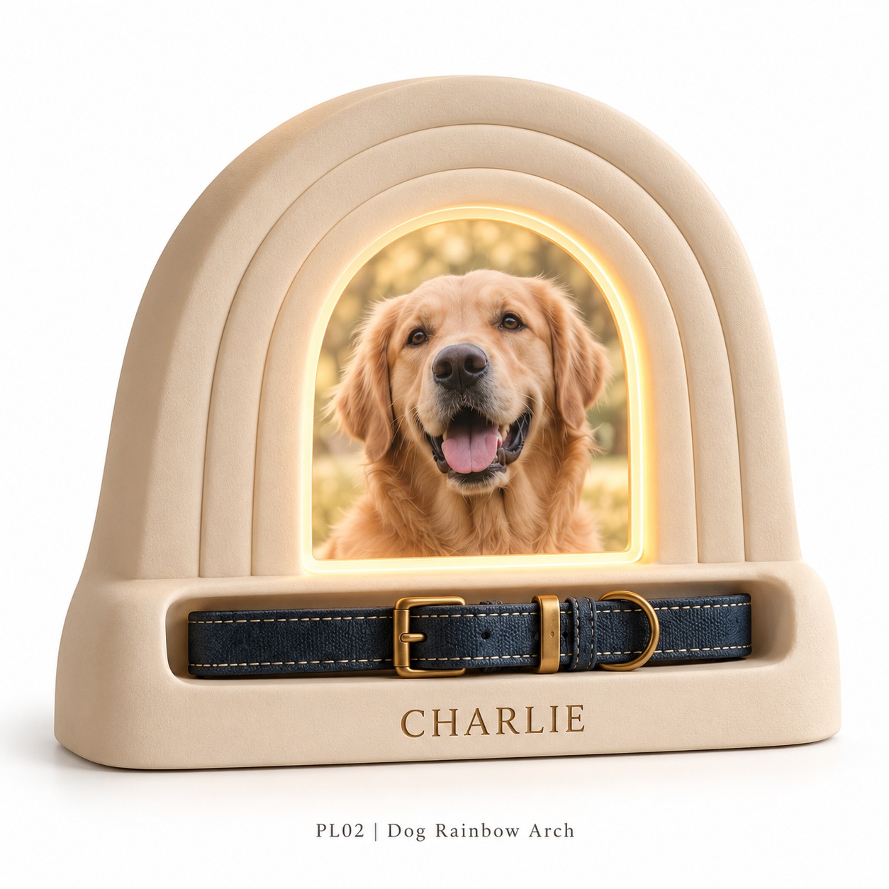 Resin Pet Memorial Photo Light & Collar Keeper Collection — image 2