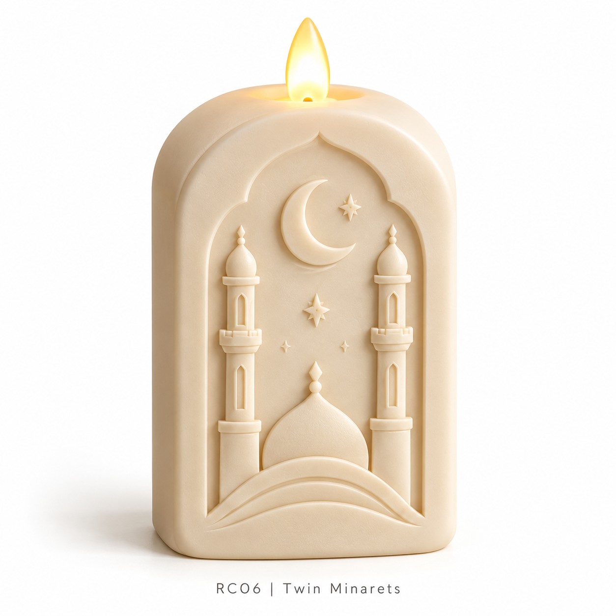 Ramadan Relief Resin LED Candle Collection — image 6