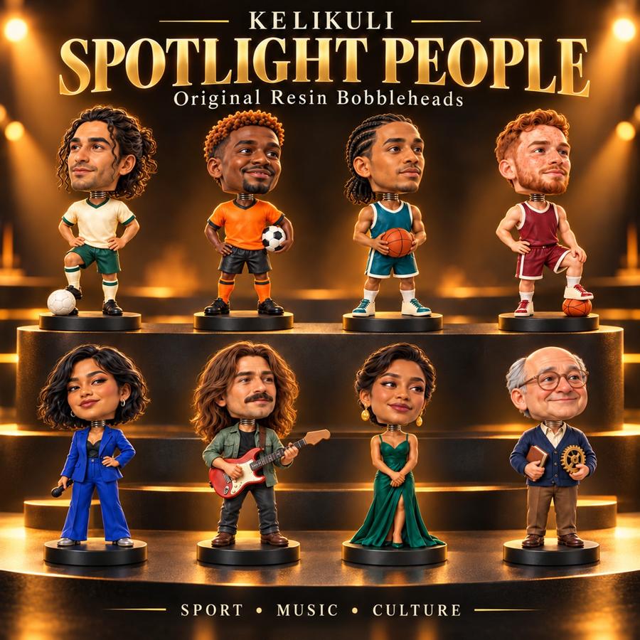 Spotlight People Realistic Resin Bobblehead Collection – 8 Designs