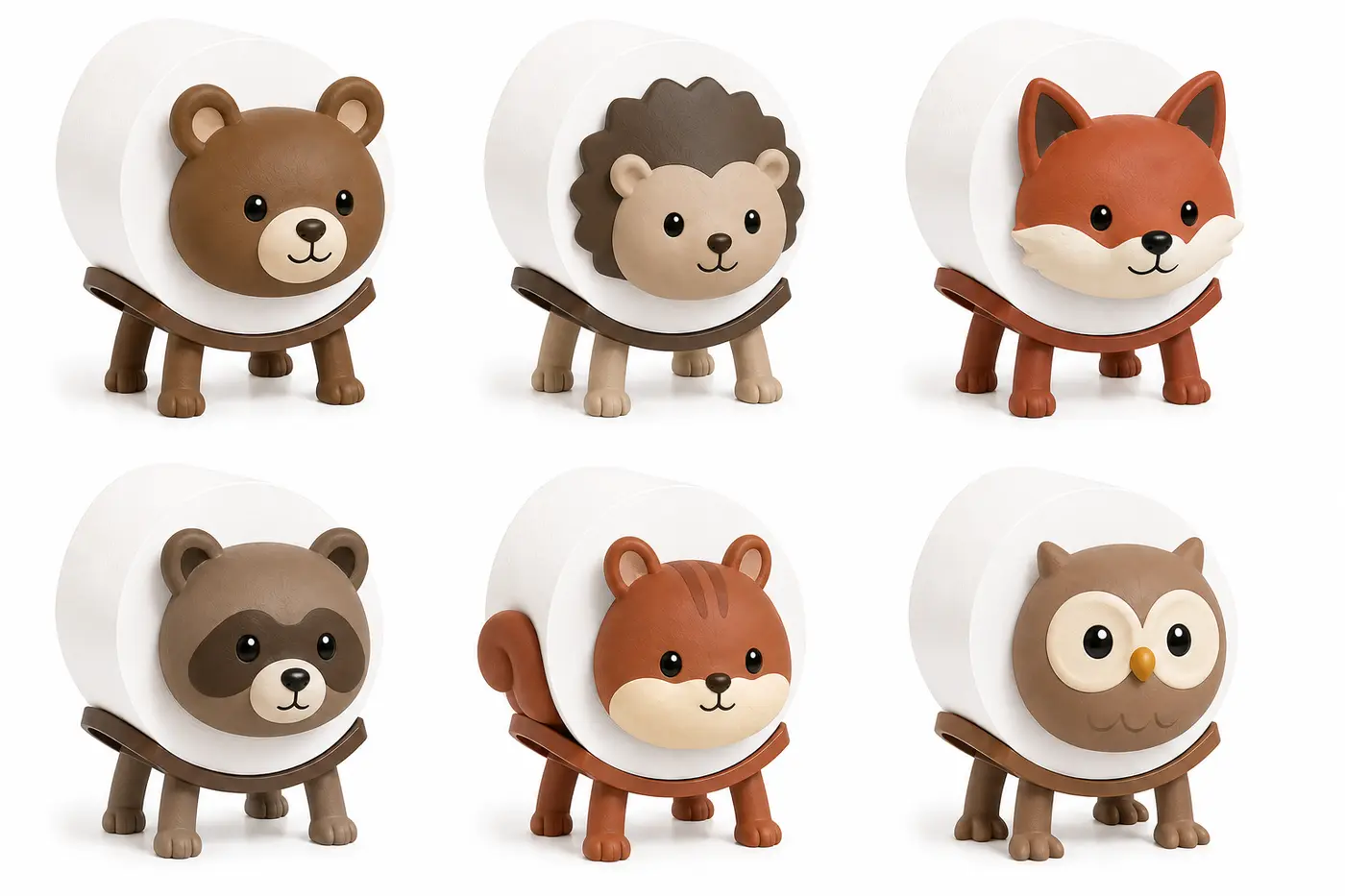 Woodland Animal Tissue Holders / 森林动物纸巾架